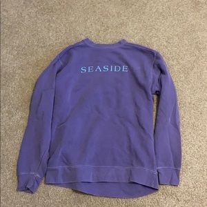 seaside sweatshirt purple and blue